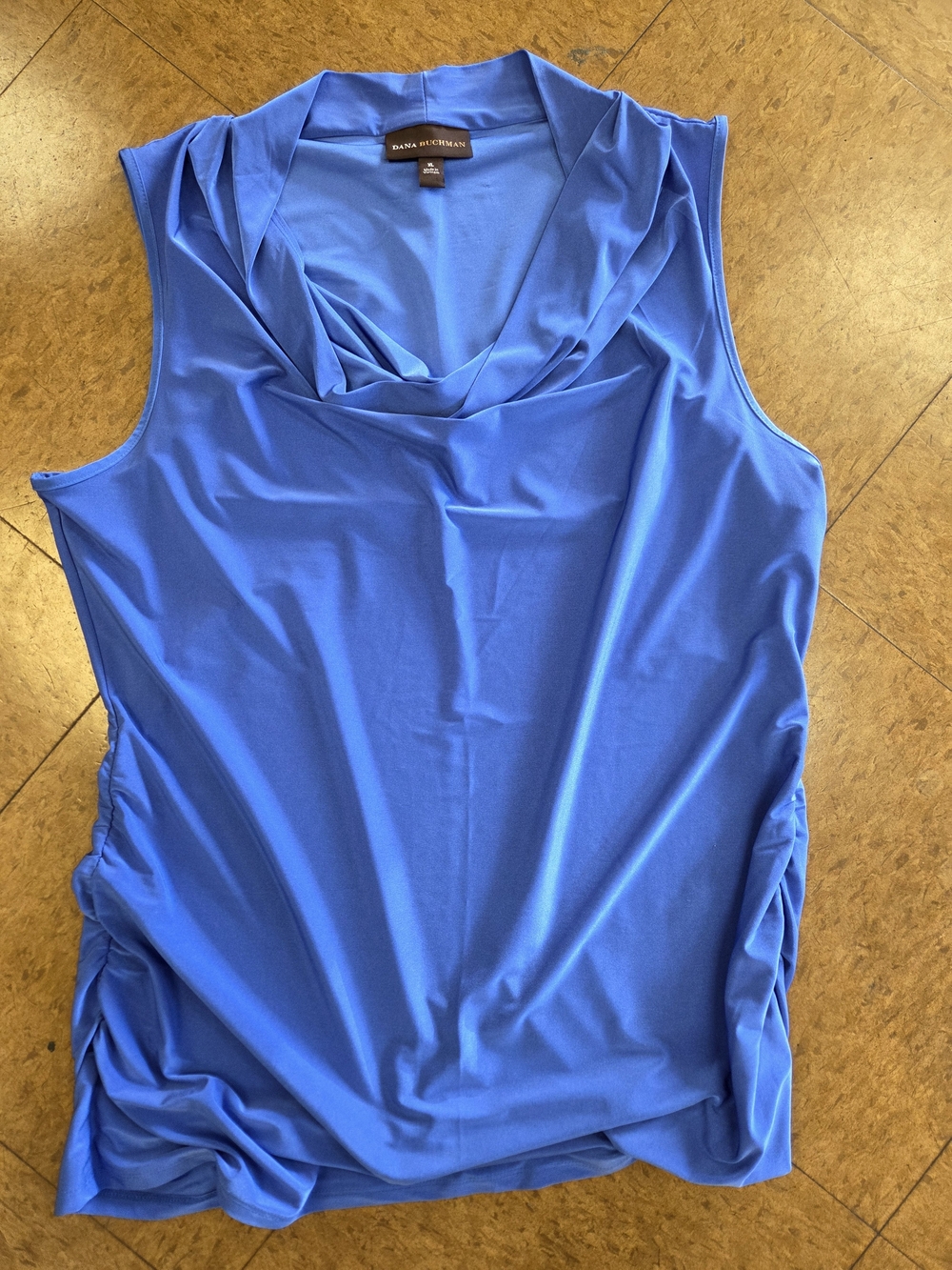Dana Buchman Royal Blue Sleeveless Cowl Neck Camisole